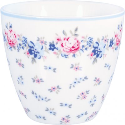 GreenGate Latte cup (Beker) Laura petit wit 9x10 cm (350 ml)