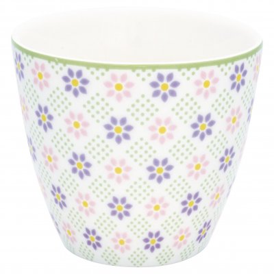 GreenGate Latte cup (Becher) Sybille white 9x10 cm (350 ml)
