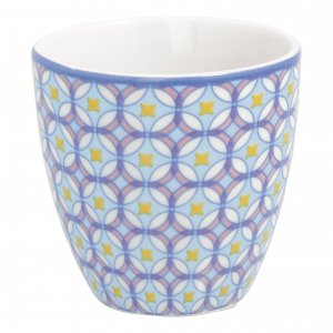 GreenGate Mini latte cup Lola pale blue 7x7 cm (130 ml)