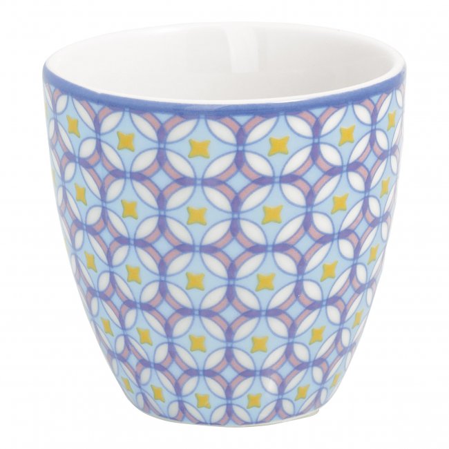 GreenGate Mini latte cup Lola pale blue 7x7 cm (130 ml) - Click Image to Close