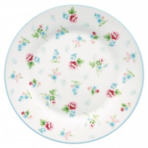 GreenGate Teller (Lunch Plate) Alma petit white (Ø20.5 cm)