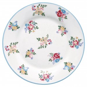 GreenGate Lunch plate Elena petit white (Ø20.5 cm)