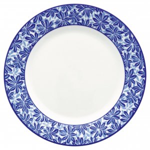 GreenGate Lunch plate Linea blue (Ø20.5 cm)