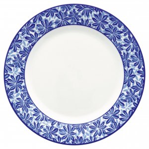 GreenGate Ontbijtbord Linea blauw (Ø20.5 cm)