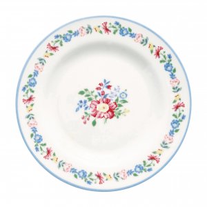 GreenGate Gebaksbordje (Small Plate) Elina wit (Ø15 cm