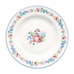 GreenGate Gebaksbordje (Small Plate) Elina wit (Ø15 cm