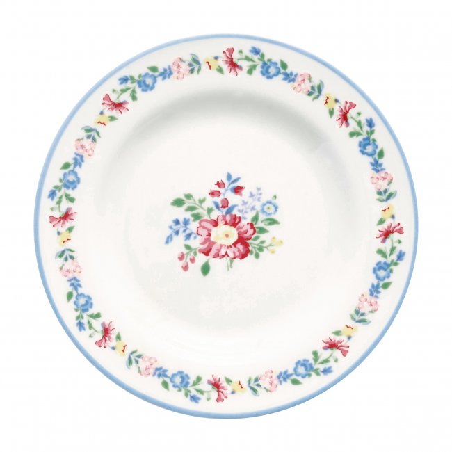 GreenGate Gebaksbordje (Small Plate) Elina wit (Ø15 cm - Klik op de afbeelding om het venster te sluiten