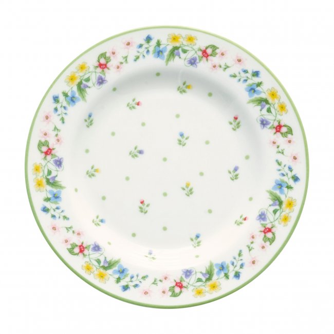 GreenGate Gebaksbordje (Small Plate) Karolina wit (Ø15 cm - Klik op de afbeelding om het venster te sluiten