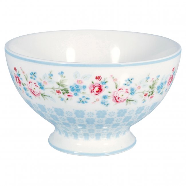 GreenGate Suppenschüssel (Soup Bowl) Edie pale blue 500ml (8.5x15cm) - zum Schließen ins Bild klicken