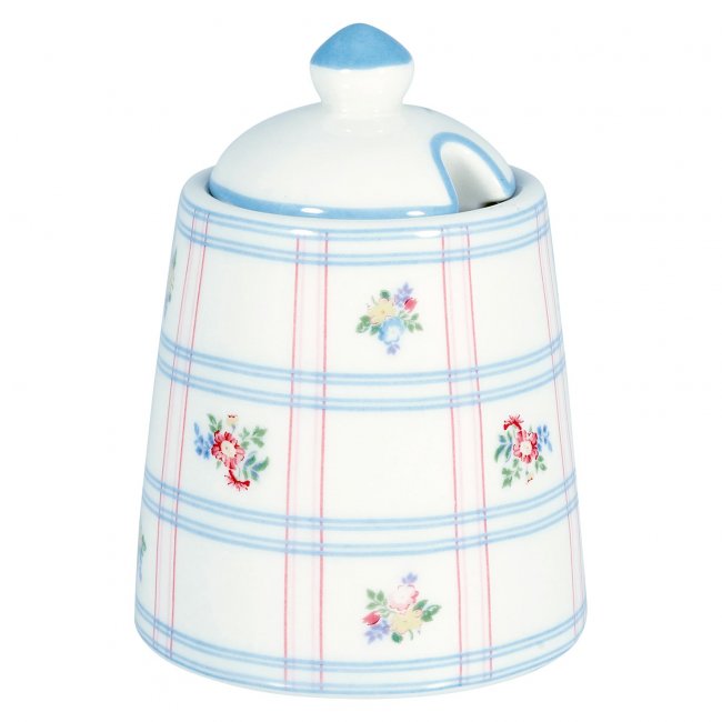 GreenGate Zuckertopf mit deckel(Sugar Pot) Gaby white (200 ml) - zum Schließen ins Bild klicken