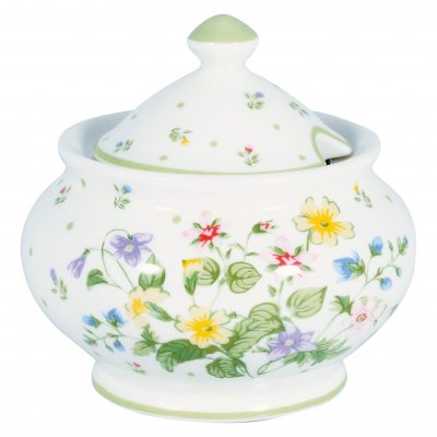 GreenGate Sugar pot round Fiola white (200 ml)