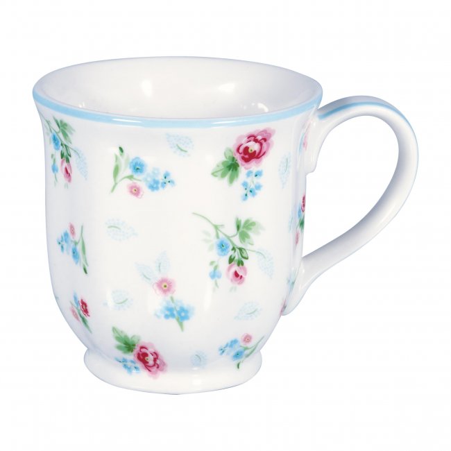 GreenGate Teetasse (Tea mug) Alma petit white (250 ml) - zum Schließen ins Bild klicken