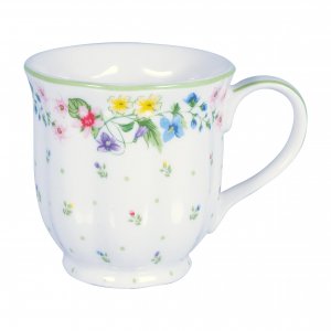 GreenGate Tea mug Karolina white (250 ml)