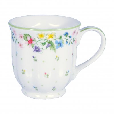 GreenGate Tea mug Karolina white (250 ml)