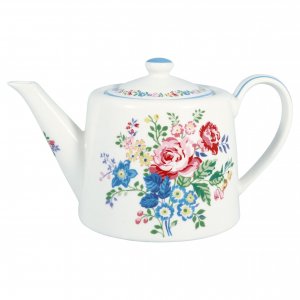 GreenGate Teekanne (Teapot) Elina white (1 liter)