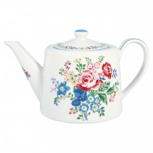 GreenGate Theepot Elina wit (1 liter)