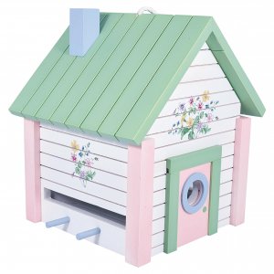 GreenGate Holz-Vogelhaus (Wooden Birdhouse) Karolina white