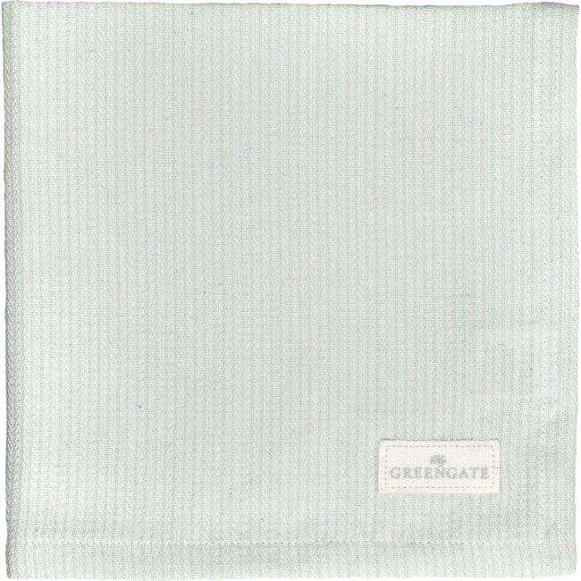 GreenGate Katoenen Servet Alicia Mint (40 x 40 cm) - Klik op de afbeelding om het venster te sluiten