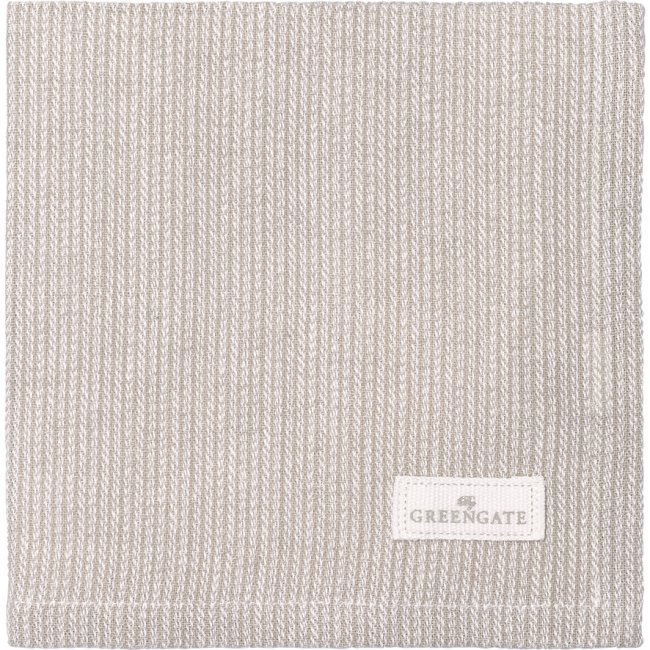 GreenGate Cotton Napkin Alicia Sand (40 x 40 cm) - Click Image to Close