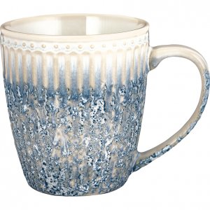 GreenGate Mug Alice Ripple Blue 350 ml - H 10 cm - Ø 9 cm