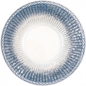 GreenGate Pasta plate Alice Ripple Blue 1100 ml - Ø 23 cm