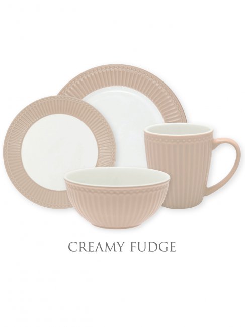 GreenGate Alice Creamy Fudge Serviesset 4-delig - Klik op de afbeelding om het venster te sluiten