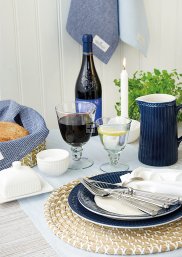 GreenGate Alice Dark Blue Dinnerware set 4-parts