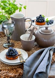 GreenGate Alice Dark Chocolate Dinnerware set 4-parts