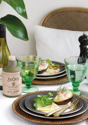 GreenGate Alice Donker Grijs Serviesset 4-delig