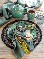 GreenGate Alice Dusty Green Dinnerware set 4-parts