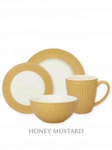 GreenGate Alice Honey Mustard Serviesset 4-delig