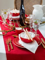 GreenGate Alice Red Dinnerware set 4-parts