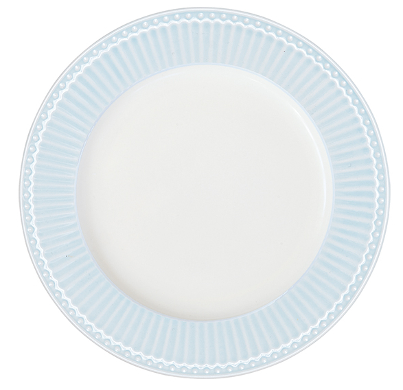GreenGate Dinner plate Alice pale blue Ø 26.5 cm - Click Image to Close