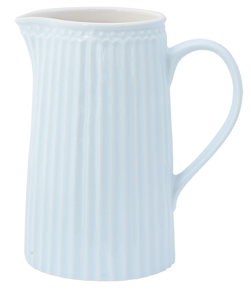 GreenGate Krug - Jug Alice pale blue (1 liter) H 17.6 cm - zum Schließen ins Bild klicken